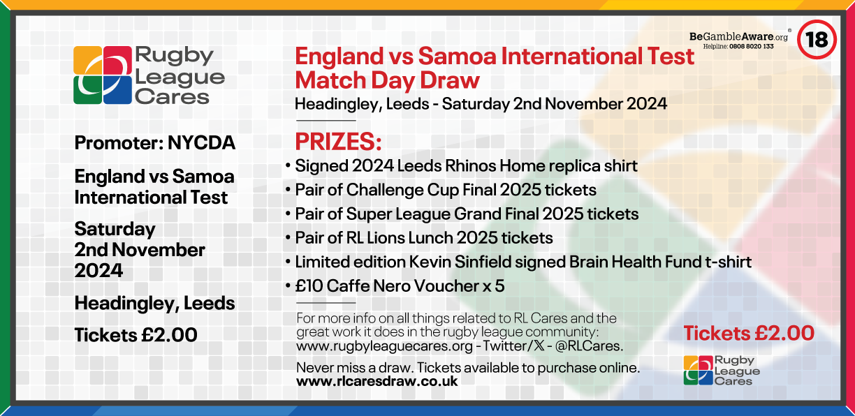 England vs Samoa International Test Match Day Draw